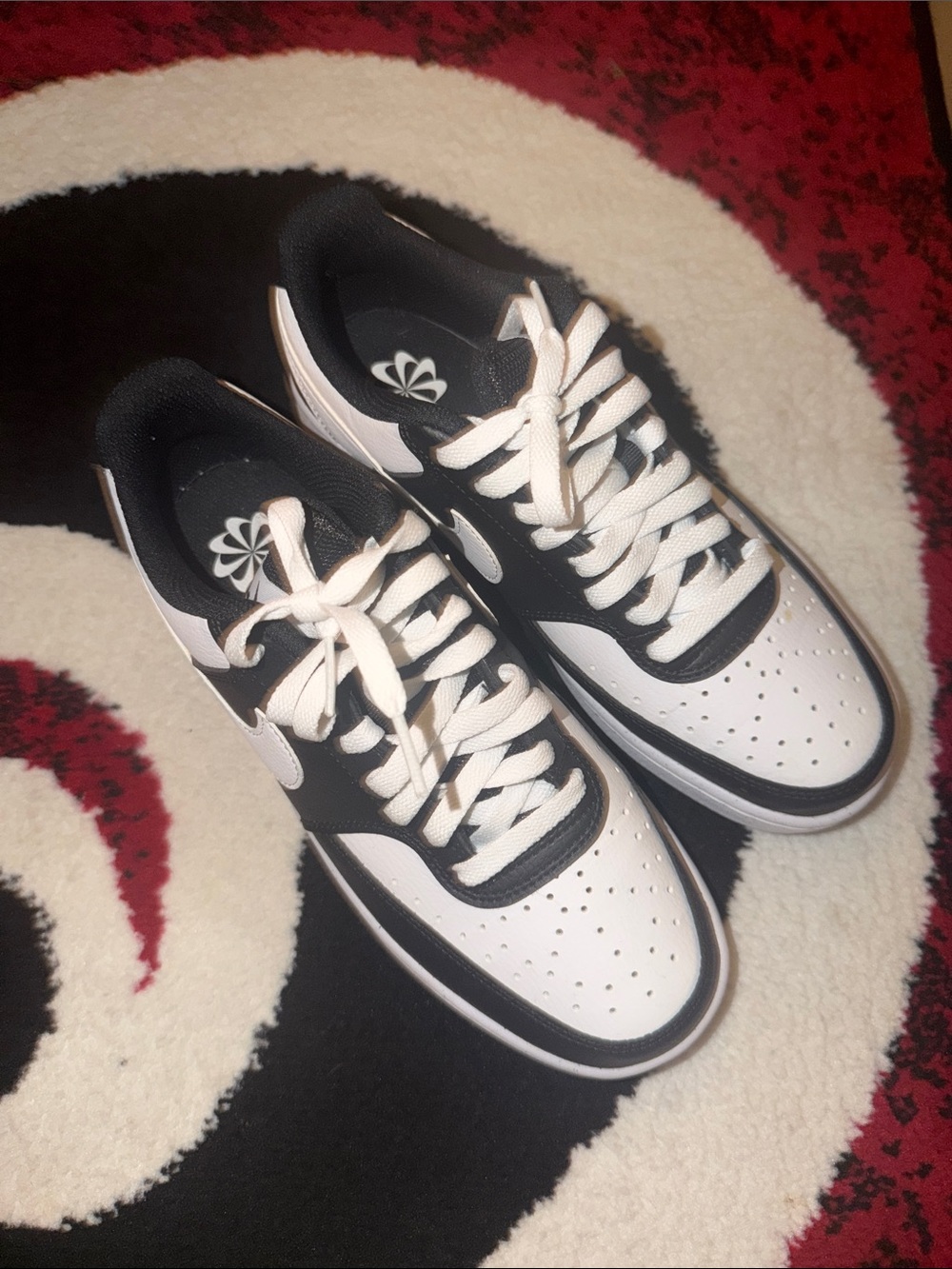 Nike Black and White Low-Top Sneakers